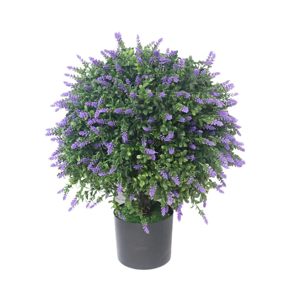 Romantic Simulation Lavender Ball Plant Bonsai Exquisite Garden Hotel Wedding Decoration Pot
