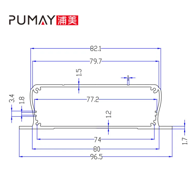 PA118 96.5*28 blue industrial electrical junction box ip65 enclosure with door light junction boxes