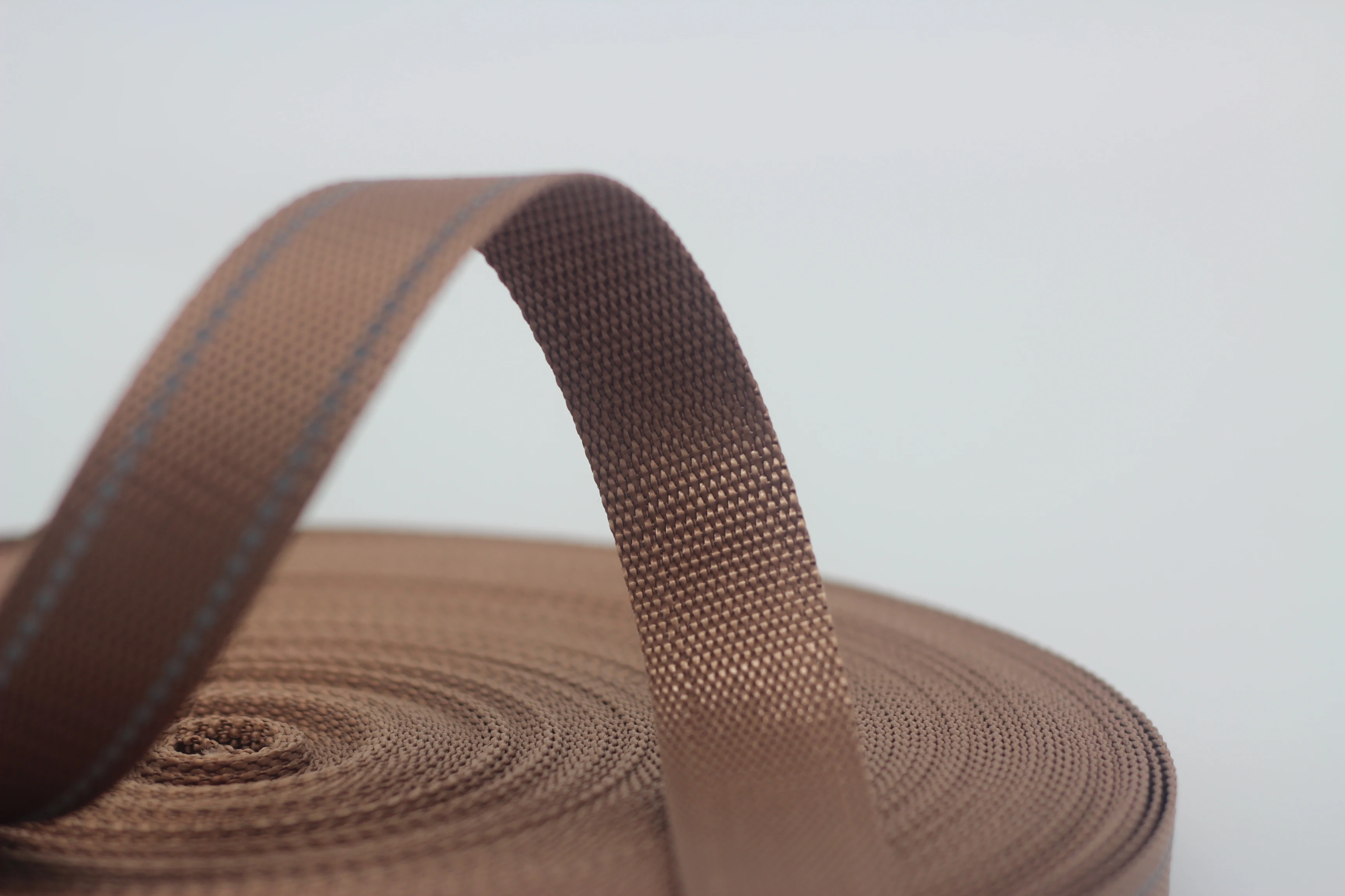 Wholesale 25mm imitation nylon reflective tape webbing strap for clothing