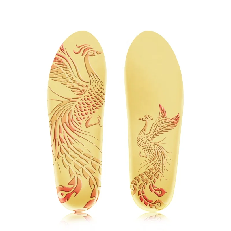 . Full Length Orthotic Shoe Insoles Inserts Flat Feet Cushion Odm Custom Printing Design  Cork Insoles For Shoes