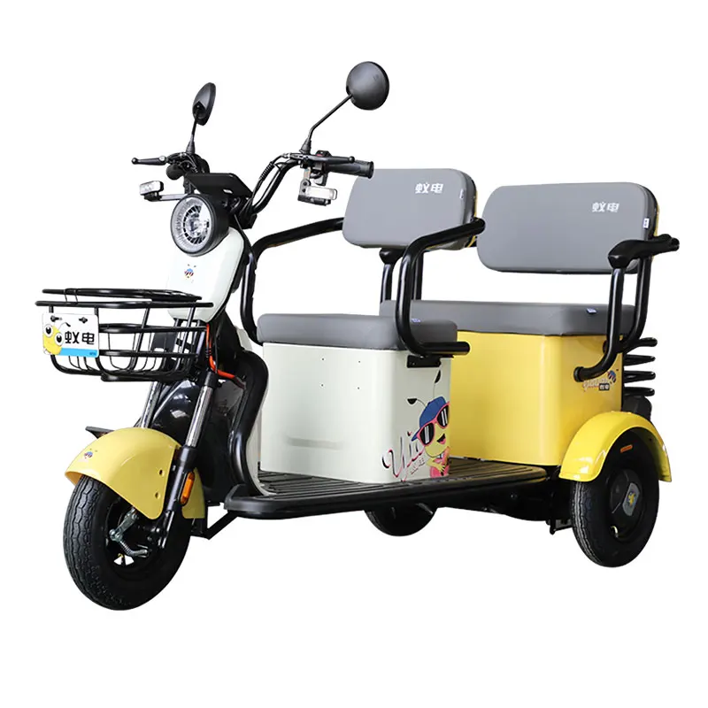 2024 Powerful electric axle electric scooter 3 wheel tricycle TKA with small wagon for adults