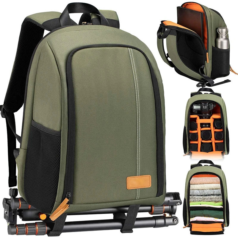 Custom durable dslr camera backpack with 15 Inch Laptop Compartment large photography camera bag water proof camera video bags