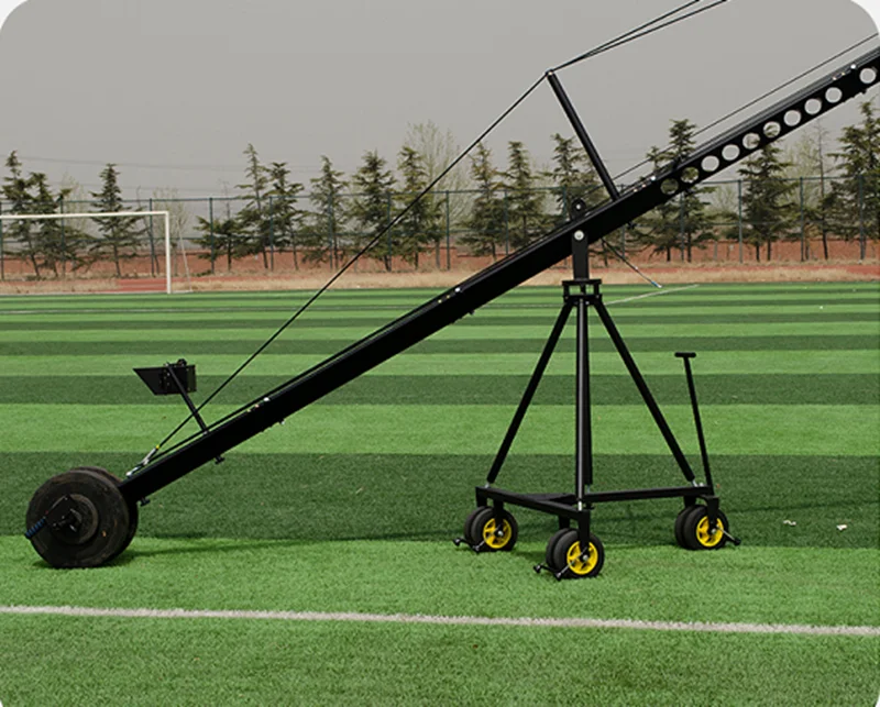 Professional Broadcast 12m 3-Axis Motorized Camera Triangle Jimmy Jib Crane For Video Shooting