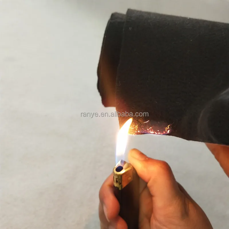 Pre-oxygenated carbon fiber felt fire retardant needle punch felt No dropping and no burning  blankets for car