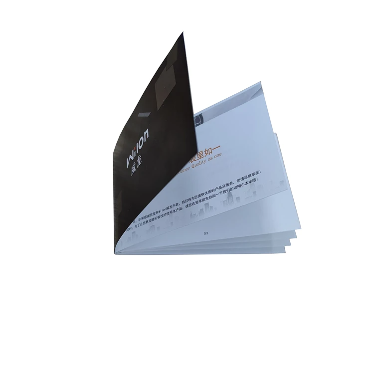 Custom Bulk Printing A4 Paper Flyer Watch Catalogue Brochure Booklet Instruction Manual Printing Brochure Printing