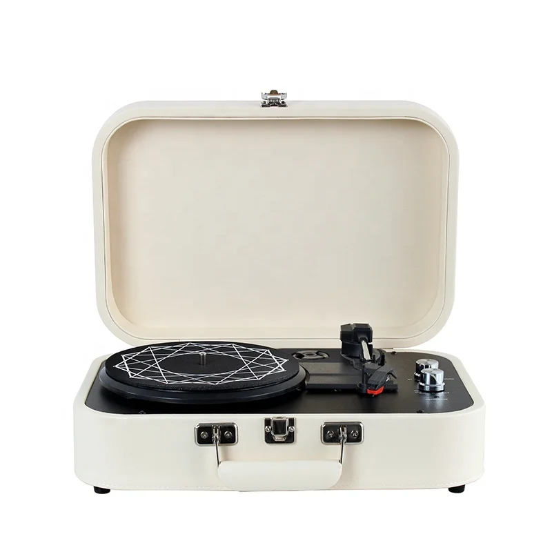 Beautiful color portable cassette player and high sound quality turntable vinyl record player gramophone phonograph