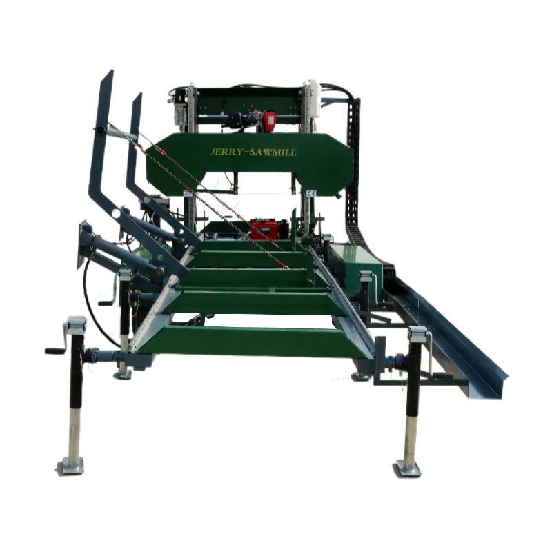 2023 JieRui mobile horizontal automatic saw mill machine hydraulic bandsaw sawmill for sale