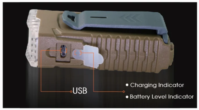 USB Recharging Bright High Lumen Portable Small Pocket Micro Flashlight