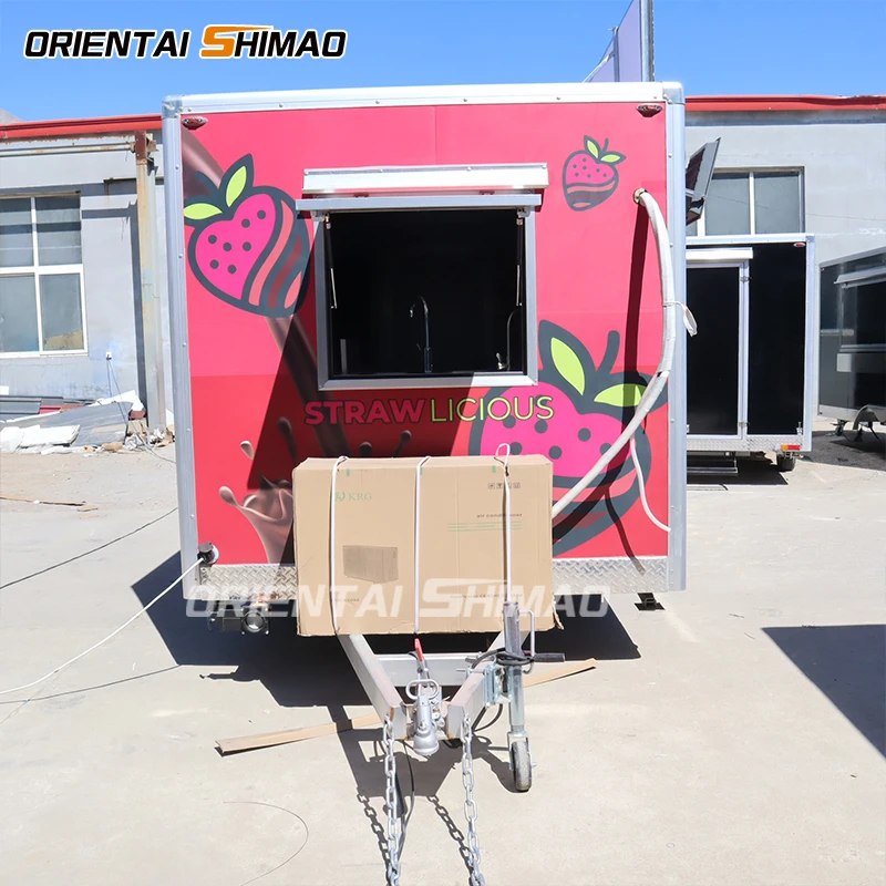 Oriental Shimao American Standard Mobile Bar Food Carts And Food Truck Trailer Foodtruck With Full Kitchen Equipments