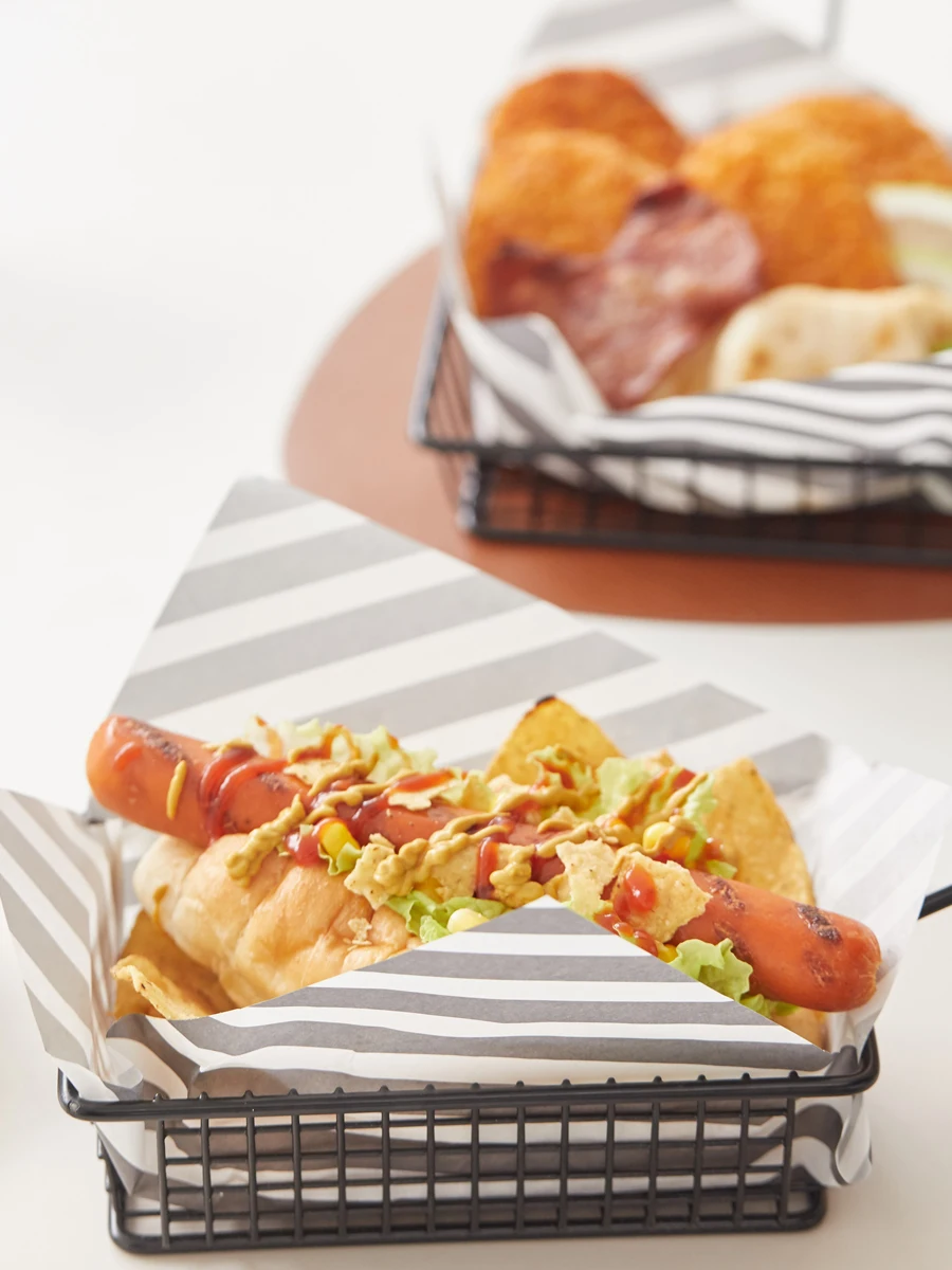 New Wholesale Spot Food Oil Proof Air Fryer Oven Parchment Absorbing Blotting Baking Silicone Oil Paper