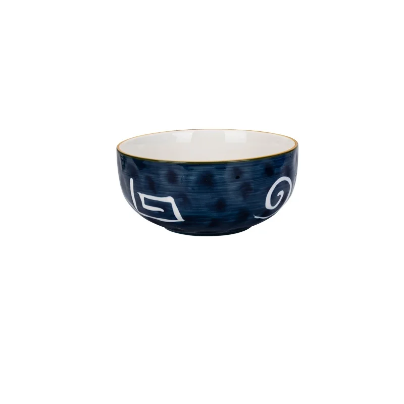 6 Inch Porcelain Bowls Japanese Style Japanese Blue Series Suit for Fruit Snacks Rice Noodle Condiments Side Dishes Ceramic