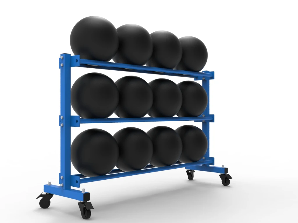 Custom Commercial Sporting Goods Accessory Exercise Training Yoga Ball Metal Display Rack