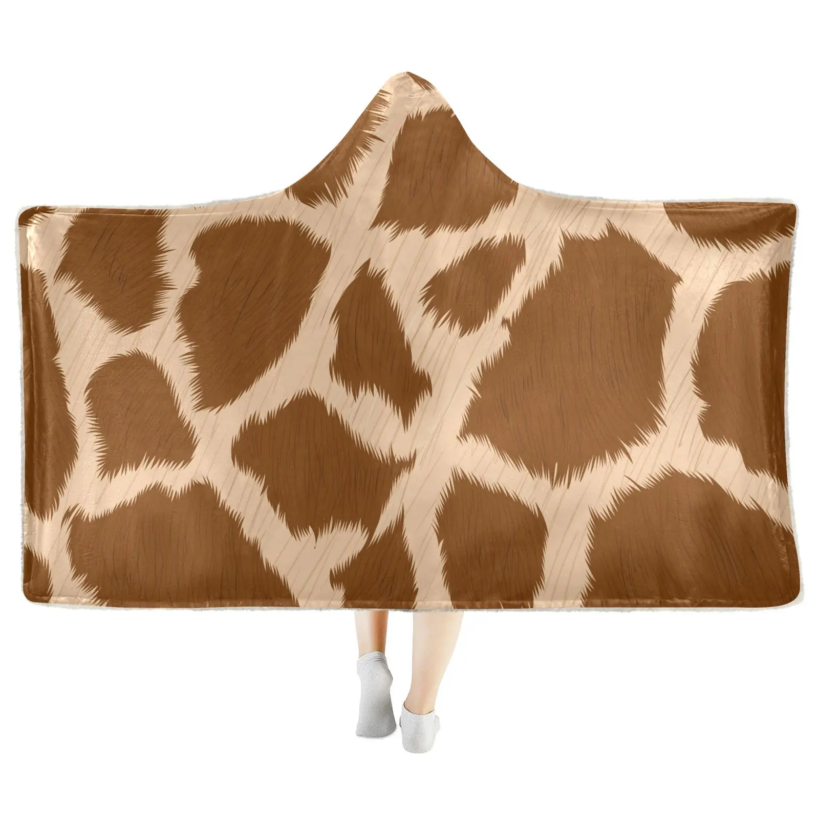 Customs logo Super soft flannel fleece custom digital printing adult polyester coral sherpa hooded blanket