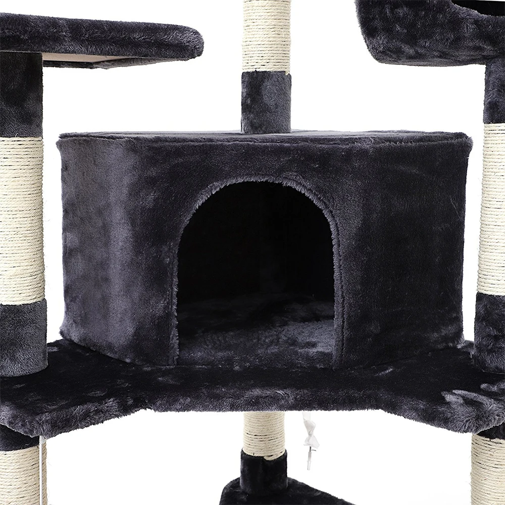 Factory Direct OEM ODM Cat Tree House Multifunctional Sustainable Sisal Material Pet Interactive Movement Toy Box Packing