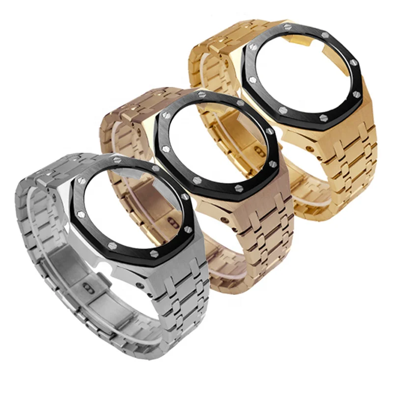 Luxury Stainless Steel Watch Band Gen3 Fashion Watch Metal Case Modification Accessories For GShock Strap GA2100