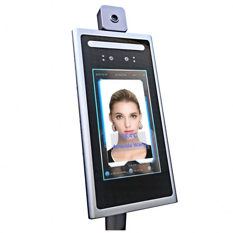 LEEKGOTECH 7inch TCP IP WIFI Live 7inch ips lcd screen face thermometer tablet Camera with Web Server Management Software