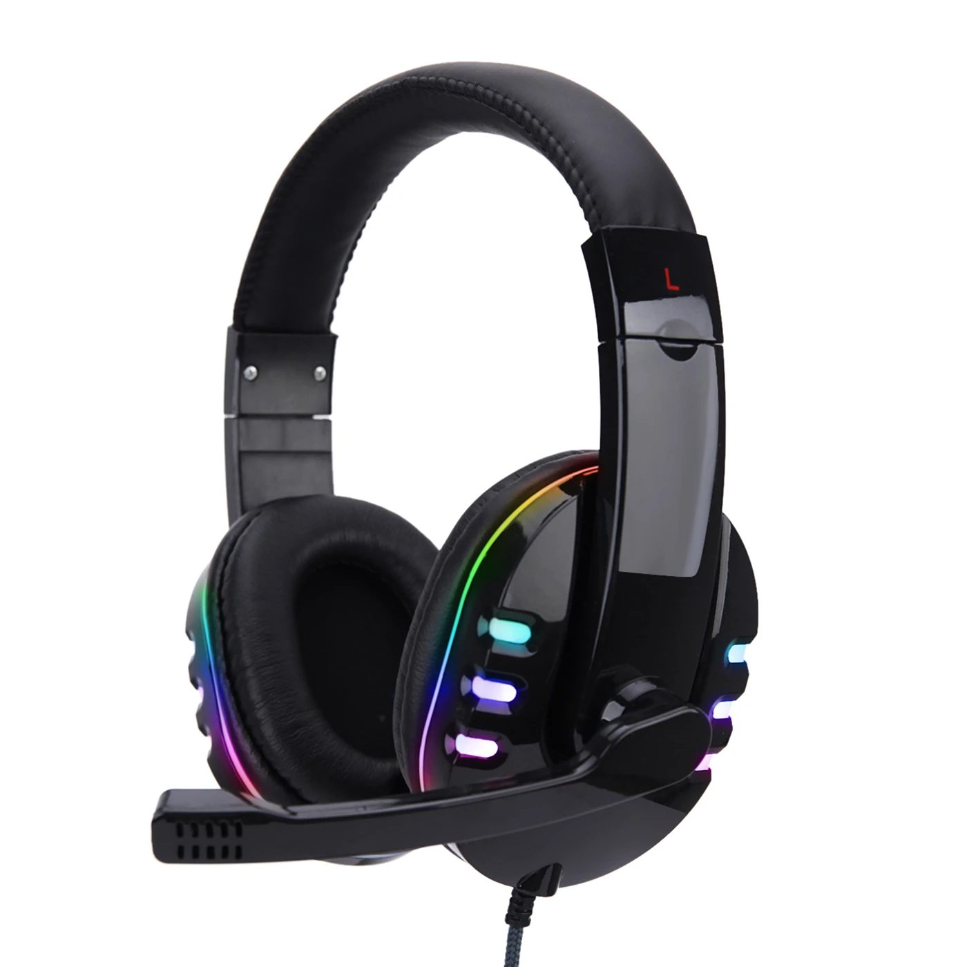 Soyto SY733RGB Gaming Headphones LED with Microphone USB Gamer Headset with Microphone for PC  Game Headphone