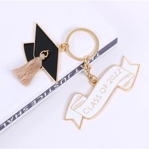 2021 new alloy metal enamel seal and glaze private custom LOGO cartoon key chain gift set