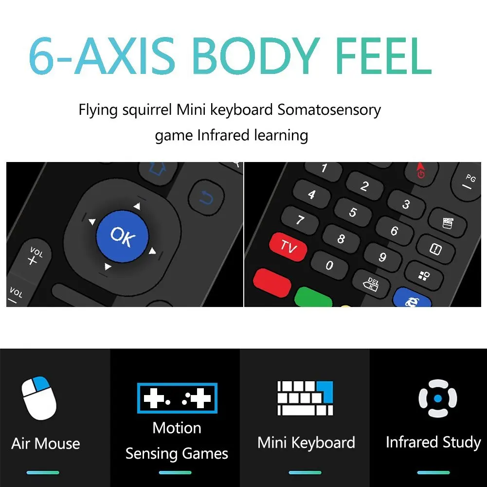 MX3 Backlight wireless mini Keyboard Controller Remote Control gyro IR learning tv wireless MX3 2.4G air mouse wireless keyboard