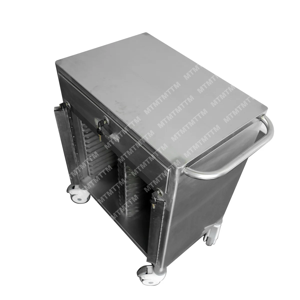 medical patient file record trolley history file cart with 2 rows and 50 shelves