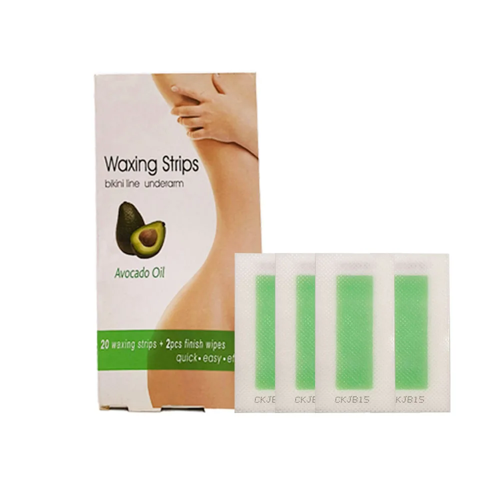 Private Brand 4.5X9 cm Wax Hair Removal Wax Strip For Eye Brow Cold Wax Strips For Salon Usage