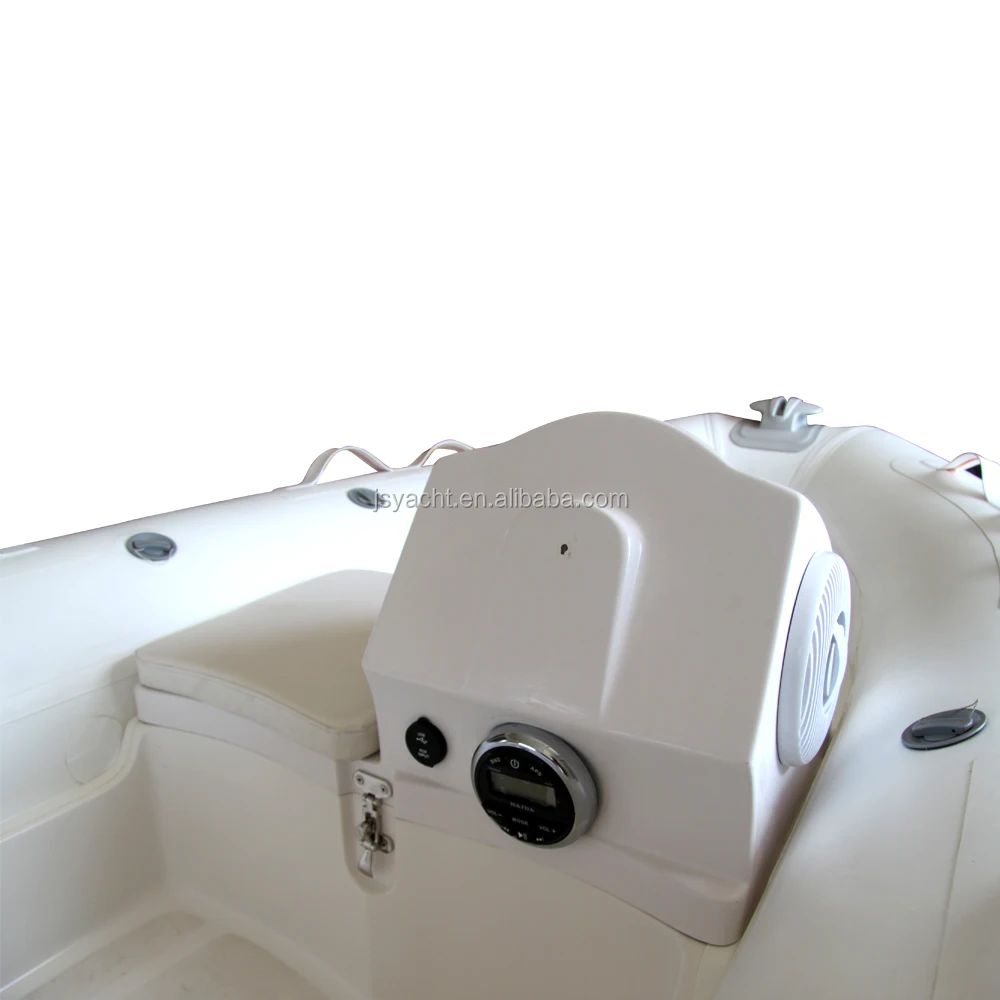 Mini RIB boat rigid fiberglass hull inflatable boat PVC pontoon boat