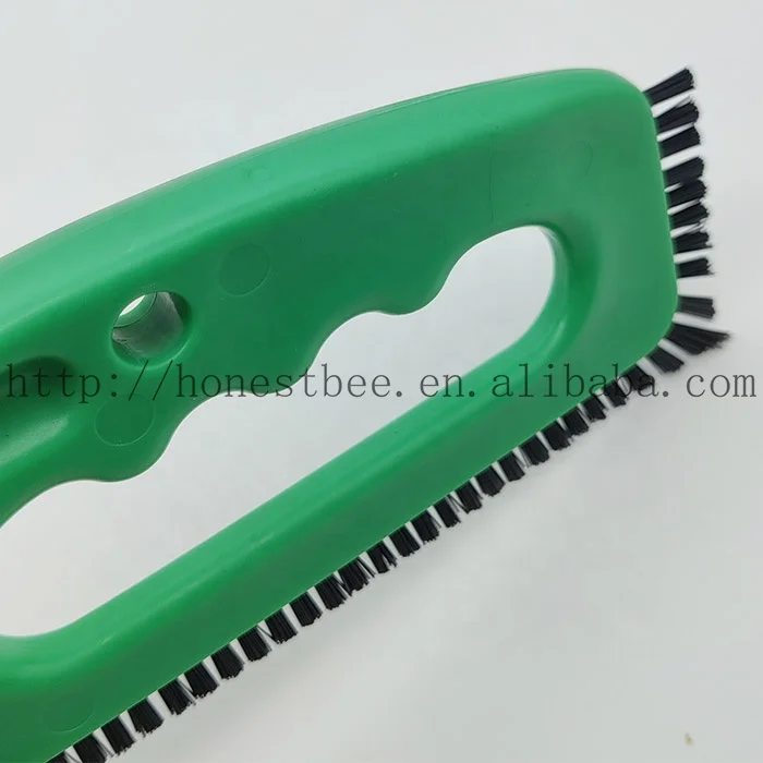 Ceramic Tile Brush Durable Hard Scrubbing Grout Cleaner Brush PP Handle Nylon Bristles Cleaning Brush for Tiles Floors Bathroom