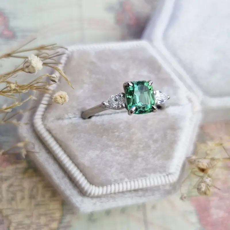 925 sterling silver Engagement Wedding Rings Jewellery, lab created diamond ruby sapphire Emerald Stone rings for women