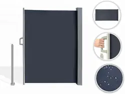 Free ship to us Folding Sun Shade Aluminium Garden Side Awning Retractable Side Awning