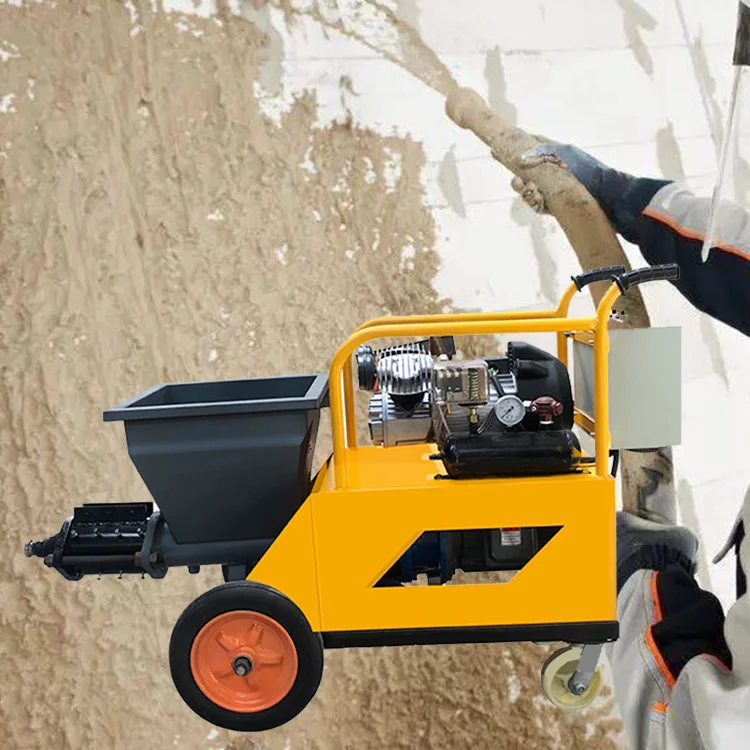 Multifunctional Cement Mortar Spraying Machine Electric Diesel Mini Stucco Pump Cement Sand Mortar Spraying Machineachine