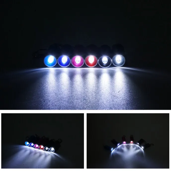 Mini Small Pocket Aluminum Bright Led Handheld Torch Micro Keychain Flashlight With Hook For Outdoor Camping Emergency