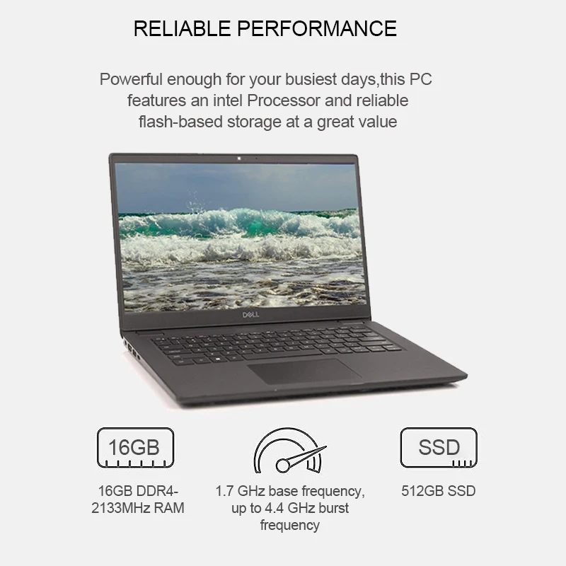 notebook Pc Laptop used laptop refurbished 14 Inch DELLE Latitude 3410 i5-10310U Wholesale Refurbished Second Hand Laptops