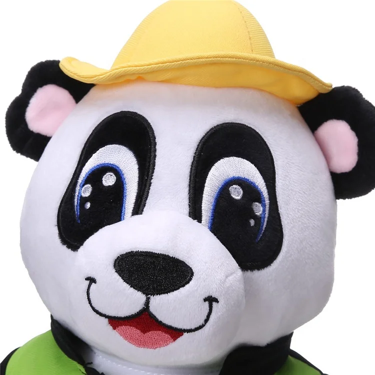 High Quality Plush Panda Teddy Bear With Clothes Toy Custom Charm Engineer Stuffed Animals Toy