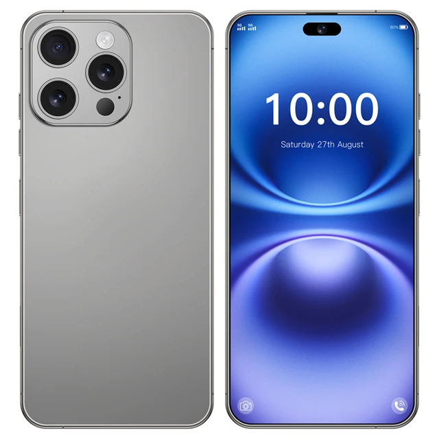 New Copy 15 Pro Max 4G 5G Smartphone Unlocked Dual Sim Card 64MP 15 Pro Max Have Logo Brand New Version i16 Pro Max Cell Phone
