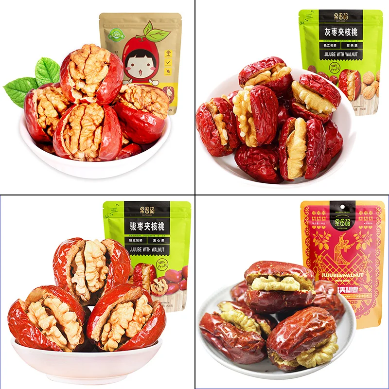 Top quality China New Style Health Dry Fruit Shinong jujube with walnut/jujube walnut/jujube sandwich