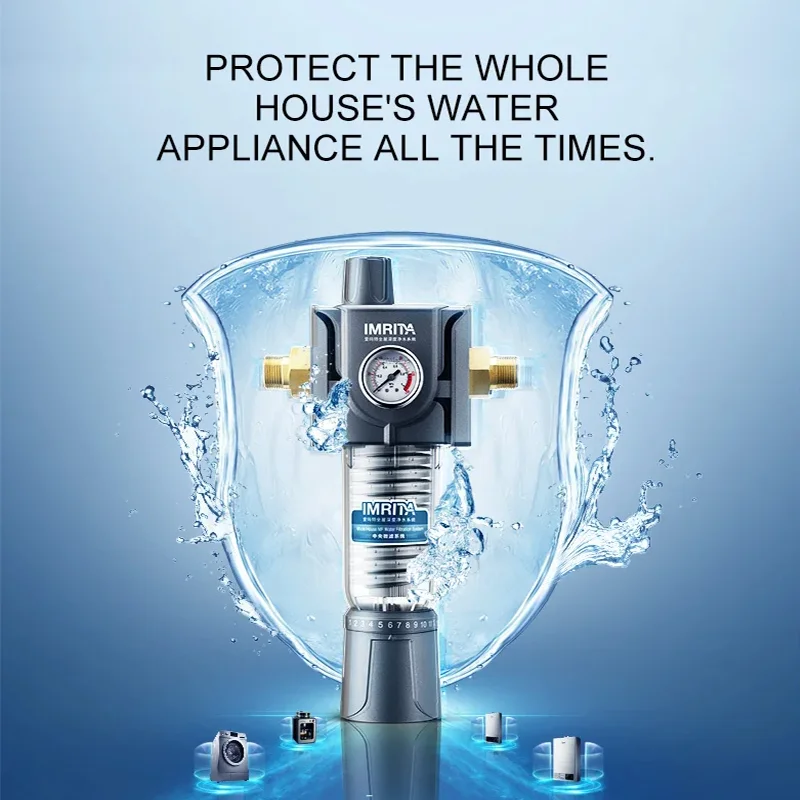 Reusable Whole House Water Filter System Pre-Filtration 304 Stainless Steel Pre Filter For Home Use