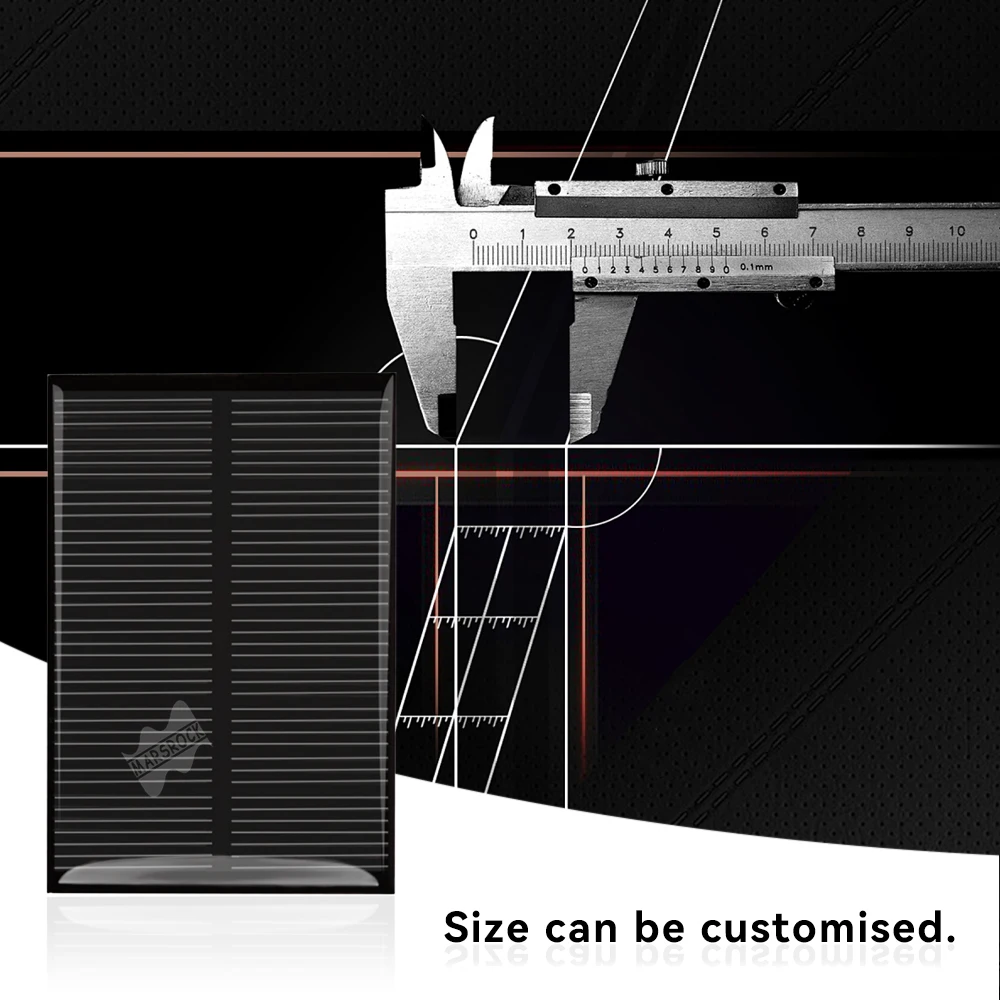 70*56mm 5.5V 0.5W 90mA Marsrock Portable Solar Panel Solar Energy Products Solar Kit Solar Cells Epoxy Resin Solar Panels