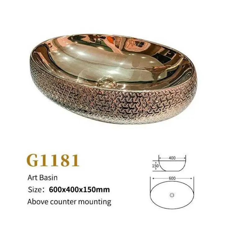 12mm Matte Lauren Blackgold Faux Marble Integrated Countertop Sink Bathroom Vanity Top Washing Basin with Storage Shelf Platform