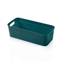 Tabletop small pp plastic storage basket with handle