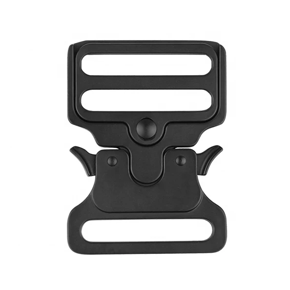 Custom Logo Black New Magnetic Nylon Quick Release Tactical Buckle for Belt 52MM