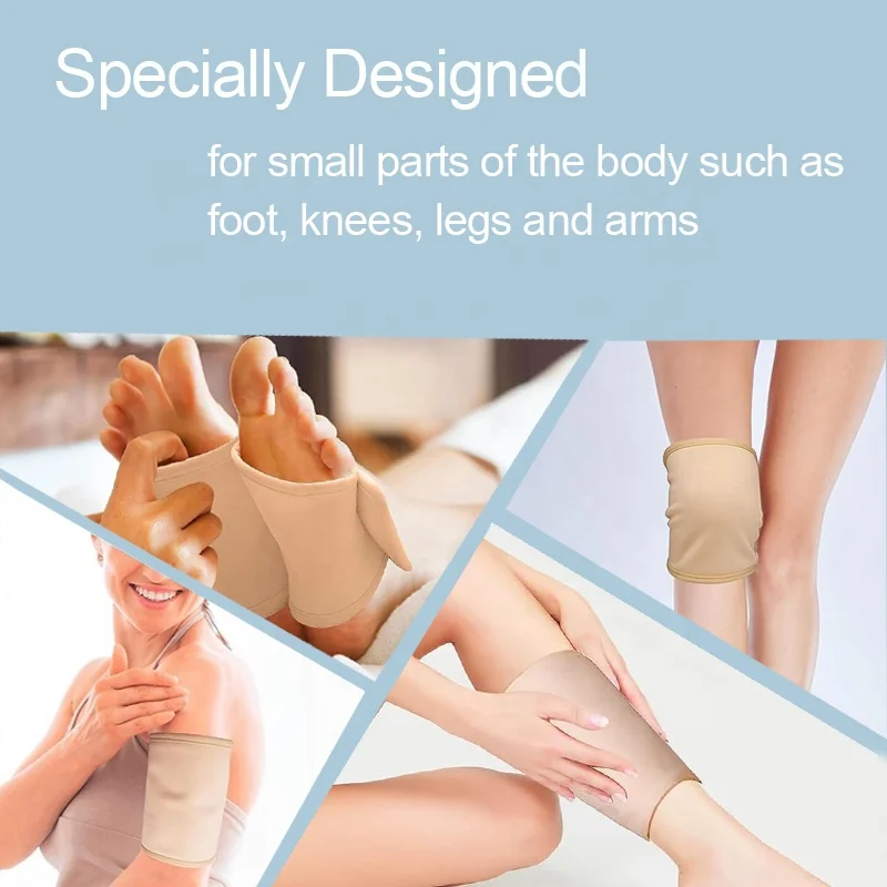 Leak Proof Soft Touch Reusable Organic Foot Castor Oil Wrap Promotes Circulation and Relieves Inflammation Adjustable Pads