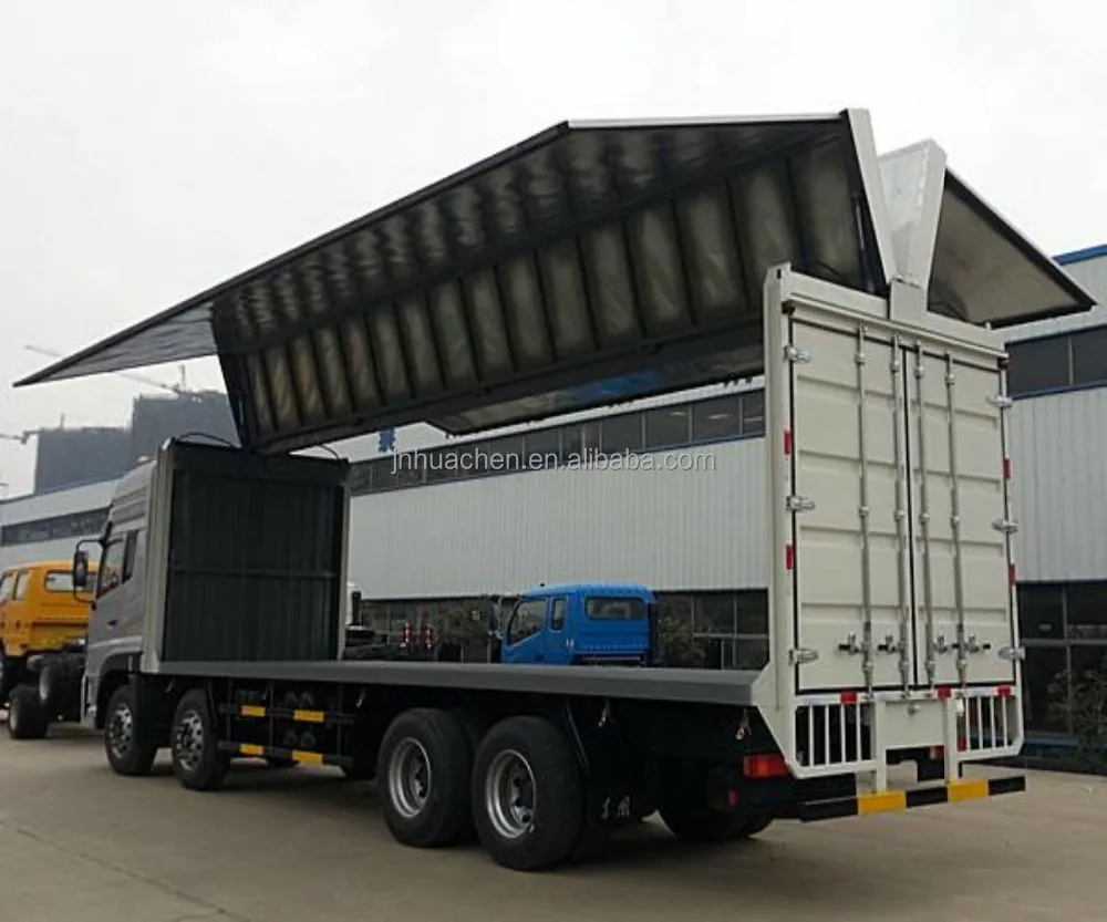 Hydraulic system for wing body truck