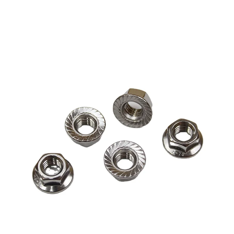Устойчивая пластичность грузоподъемность против усталости Металлообработка низкий вес дешевле нетоксичные фланцевые гайки DIN 6923