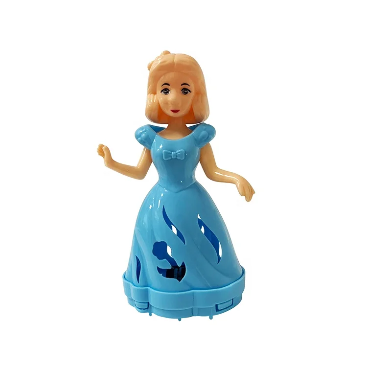 Good Quality Colorful  Princess Pull Back doll Toy for capsule surprise egg