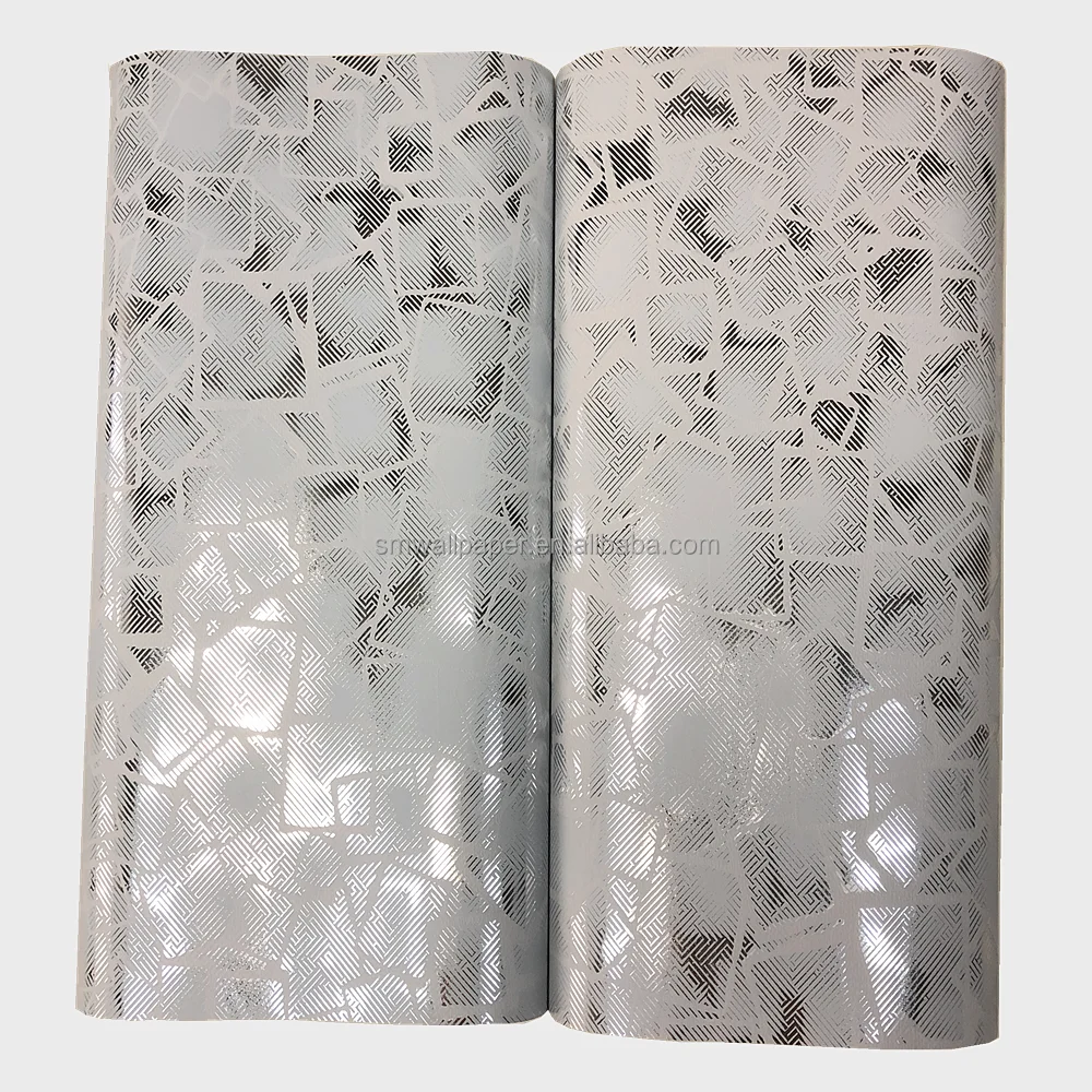 Wholesale Gold Foil Interior Wallpaper Wall Sticker Home Metallic Pvc Light Metal Luxury