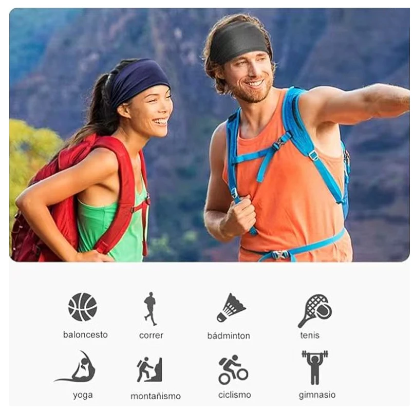 Customized Logo Sport Hair Bands Thin Cloth Headband Runners Sweat Absorbing Seamless Headband for Men Women