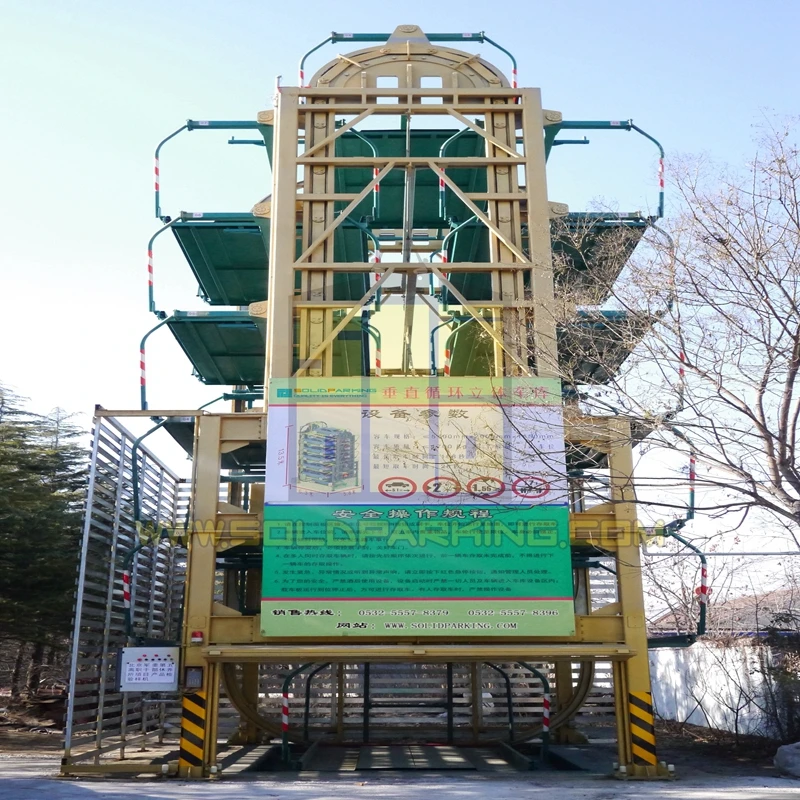 Car Maintenance Load Bearing Repair Shop Using Automatic Rotary Hoist Stacker Parking Lifting