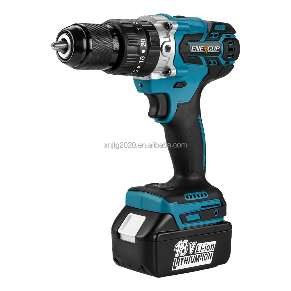 13mm 20+3 Torque hammer drill cordless impact hand drill machine screwdriver lithium battery power tools drill for makita