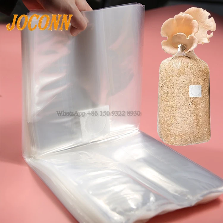 big capacity pp shiitake mushroom spawn bags button mushroom culture bag mushroom grow bags with injection port