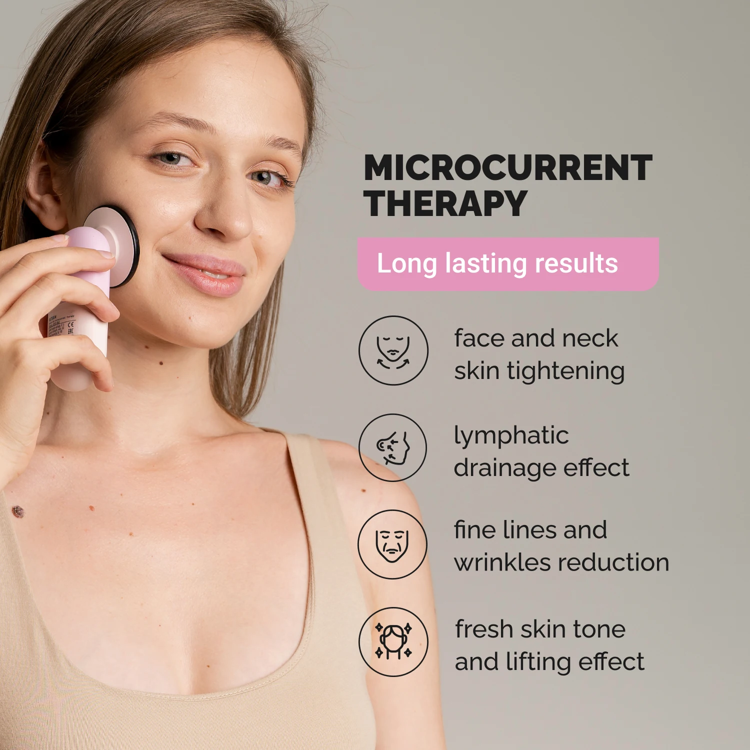 Original Factory Home use Ems facial rejuvenation led anti wrinkle beauty Personal Care Facial Cleansing Brush